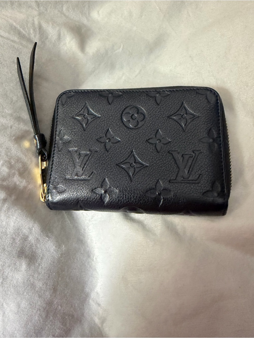 Louis Vuitton Black Empreinte (Embossed) Monogram Leather Compact Wallet, Soft! - Picture 3 of 15